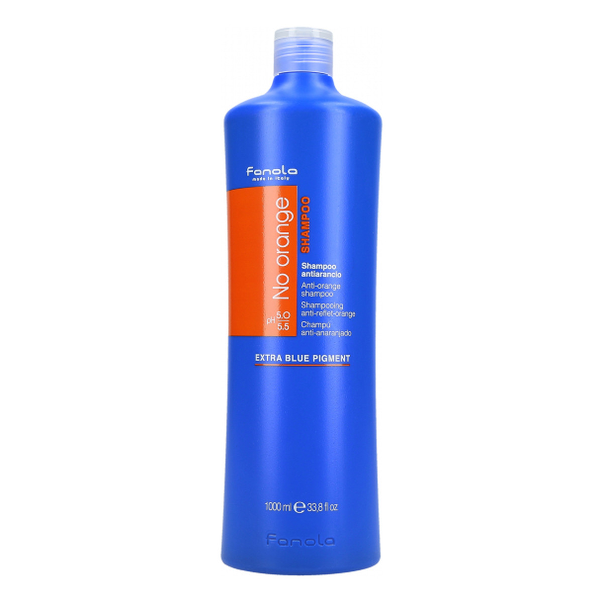 Fanola No Orange Anti-Orange Shampoo Szampon niwelujący miedziane odcienie do włosów ciemnych farbowanych 1000ml