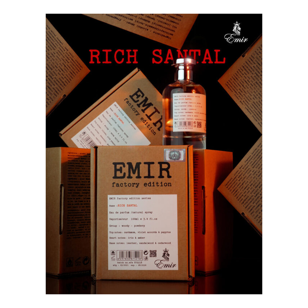 Emir Rich Santal Factory Edition Woda perfumowana spray 100ml