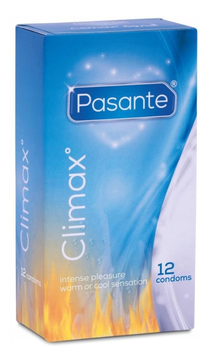 Climax prążkowane prezerwatywy z efektem rozgrzewającym i z efektem chłodzącym 12szt
