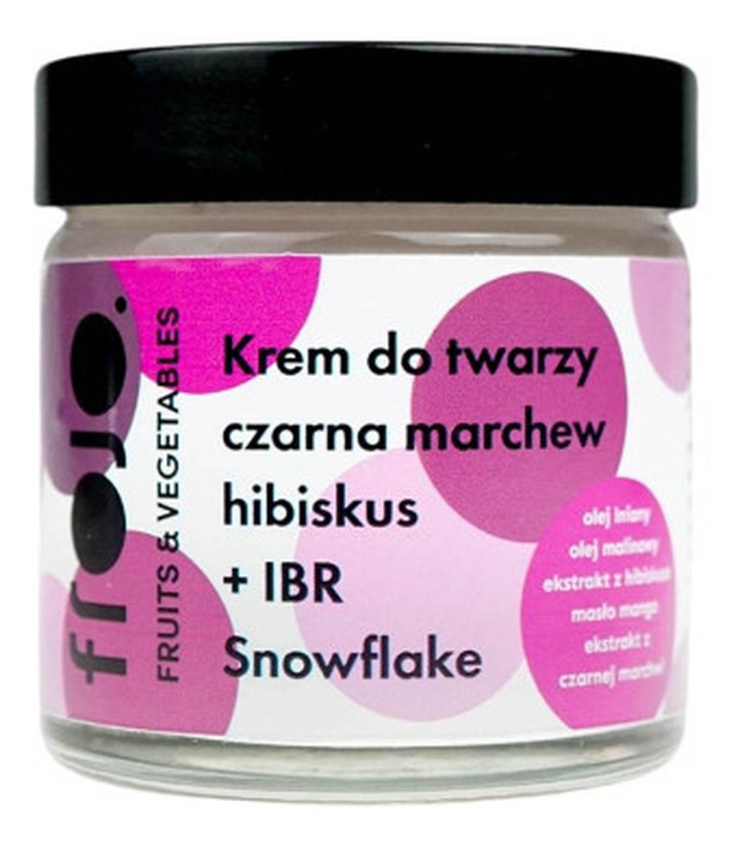Krem do twarzy Czarna marchew + Hibiskus + IBR Snowflake