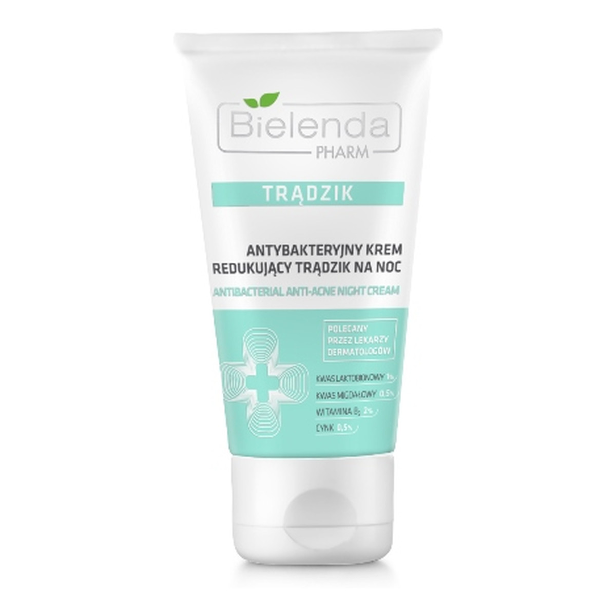 Bielenda Trądzik Pharm Antybakteryjny Krem Redukujący Trądzik na Noc 50ml