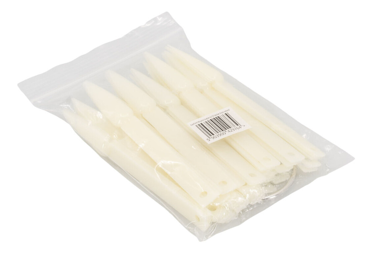 Sharp natural wzornik brylok w kształcie szpica w mlecznym kolorze 50szt