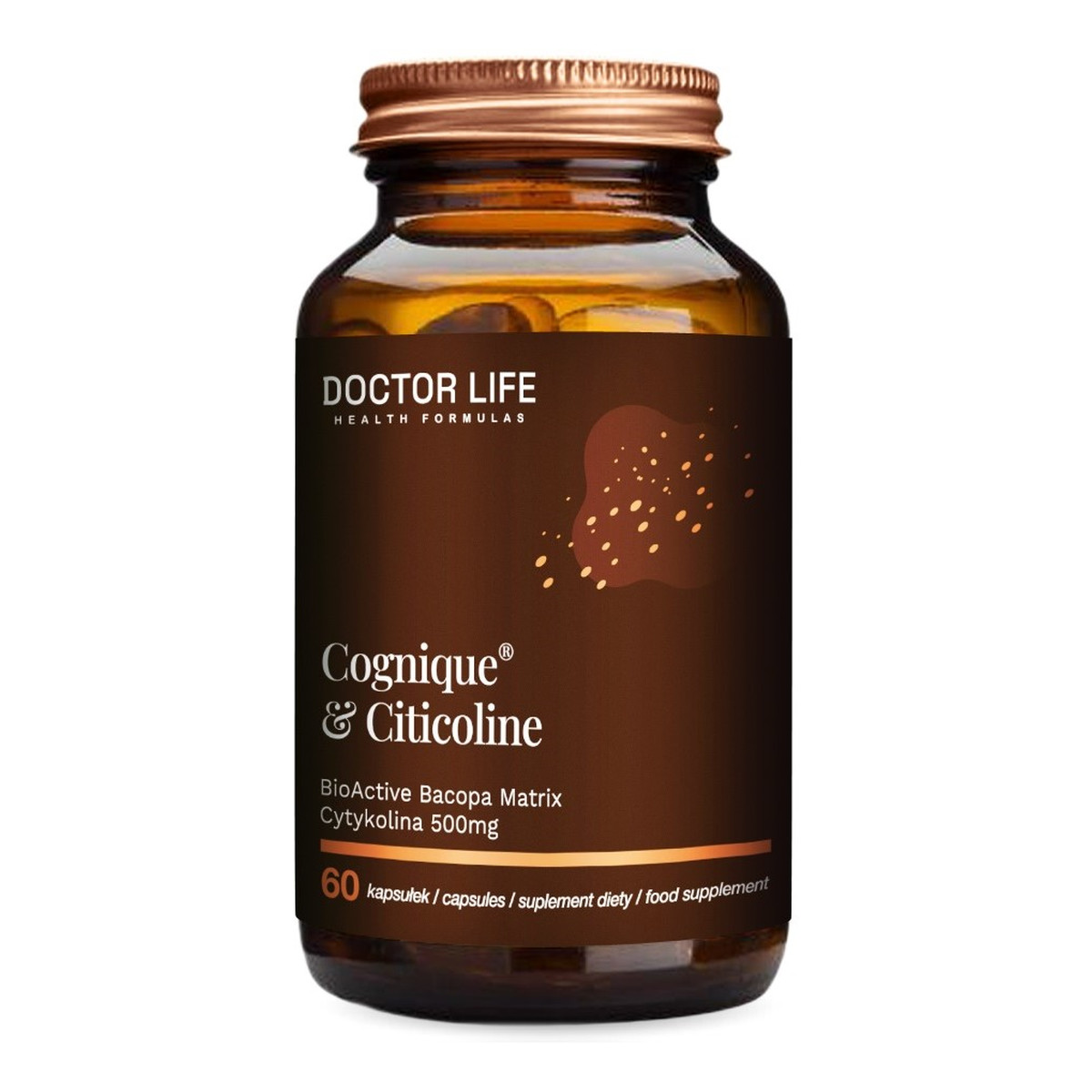 Doctor Life Cognique citicoline cytykolina 500mg suplement diety 60 kapsułek