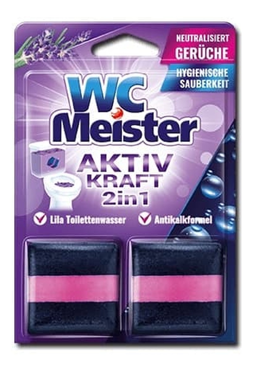 Kostka barwiąca do spłuczki 2szt Lawenda