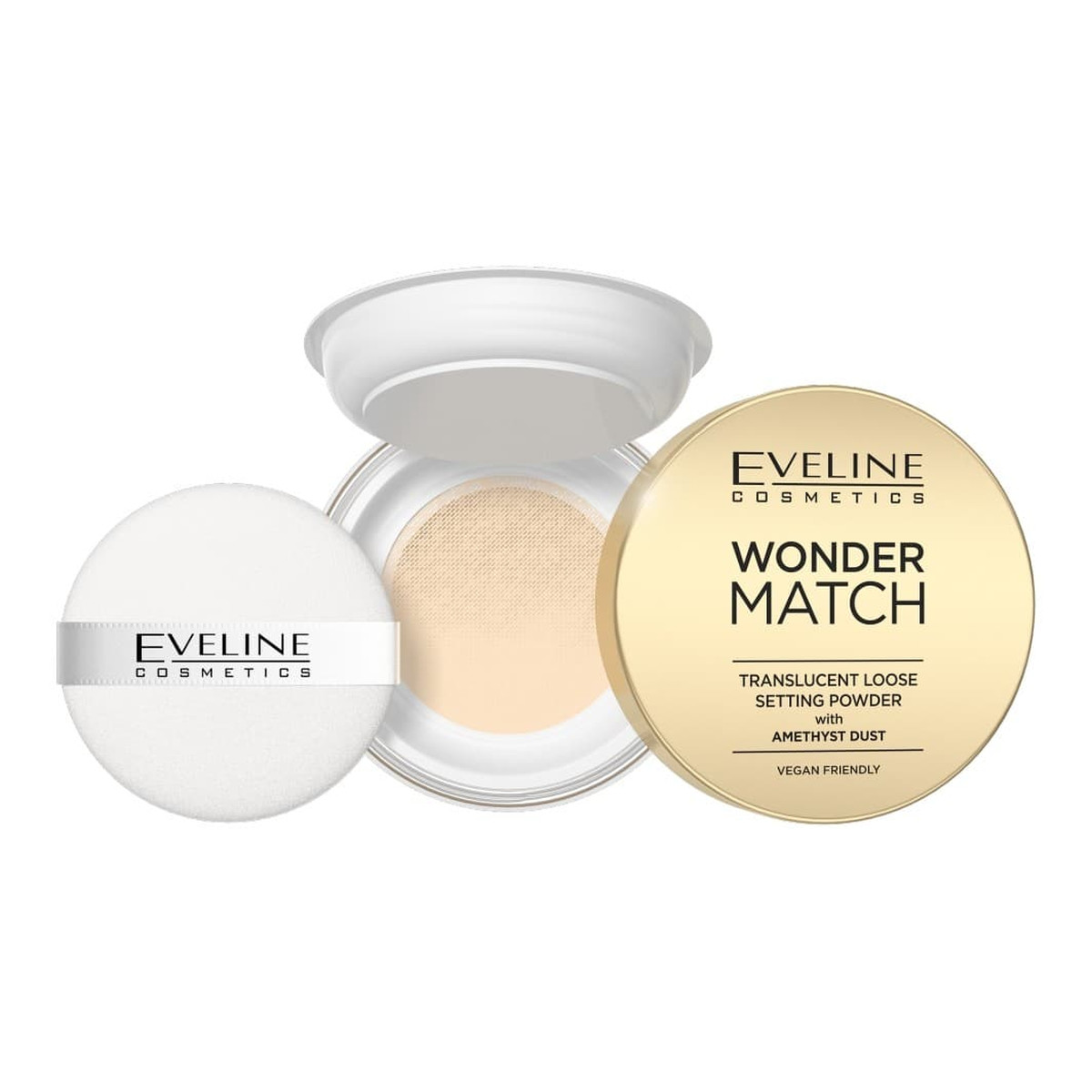 Eveline Wonder Match Puder sypki utrwalający z ametystowym pyłem 6g