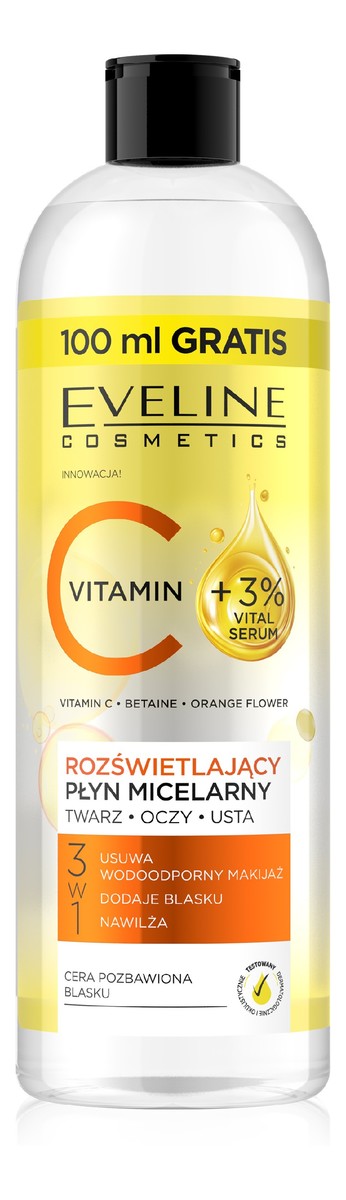 Vitamin c Rozświetlający płyn micelarny 3w1