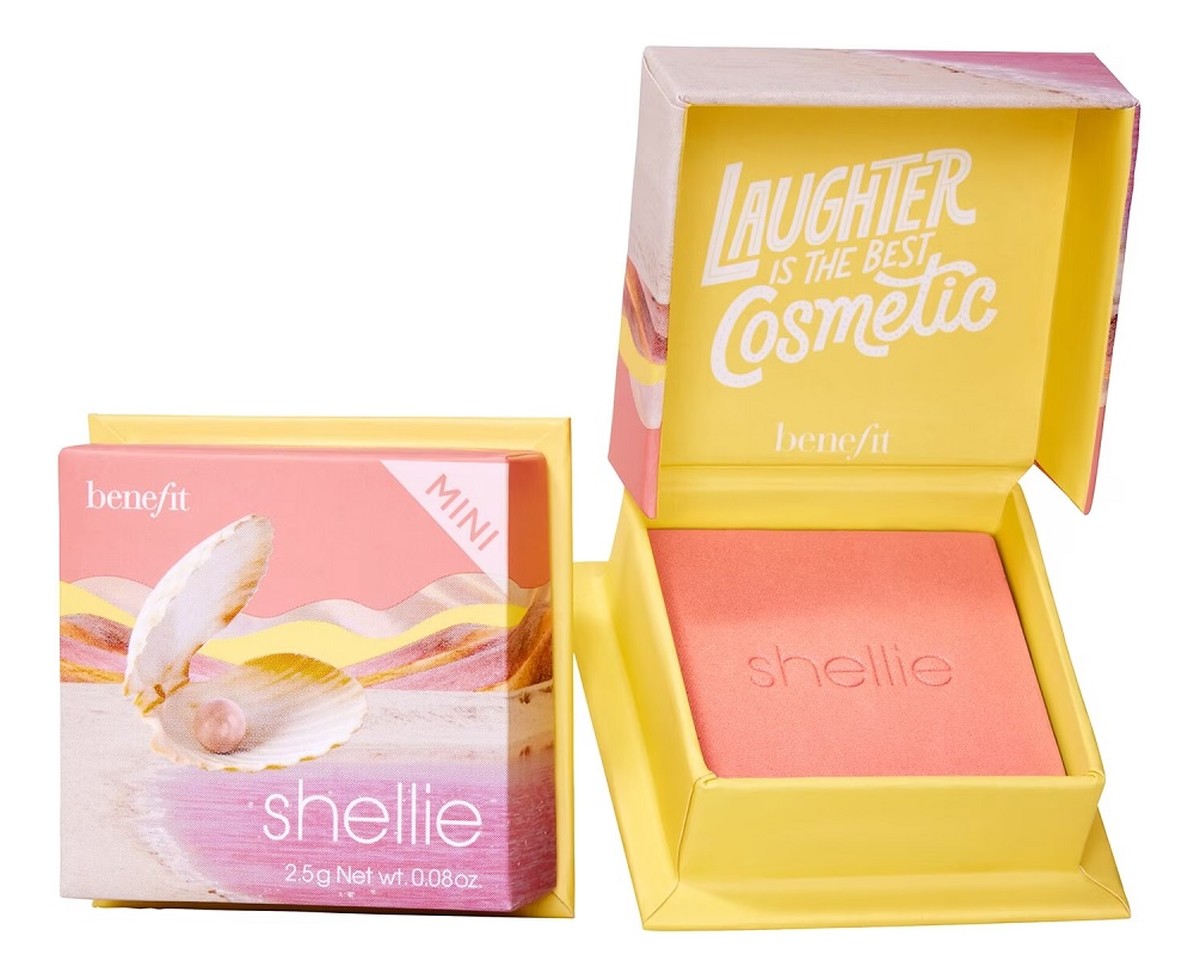 Shellie mini warm-seashell pink blush róż do policzków w ciepłym odcieniu różowej muszli