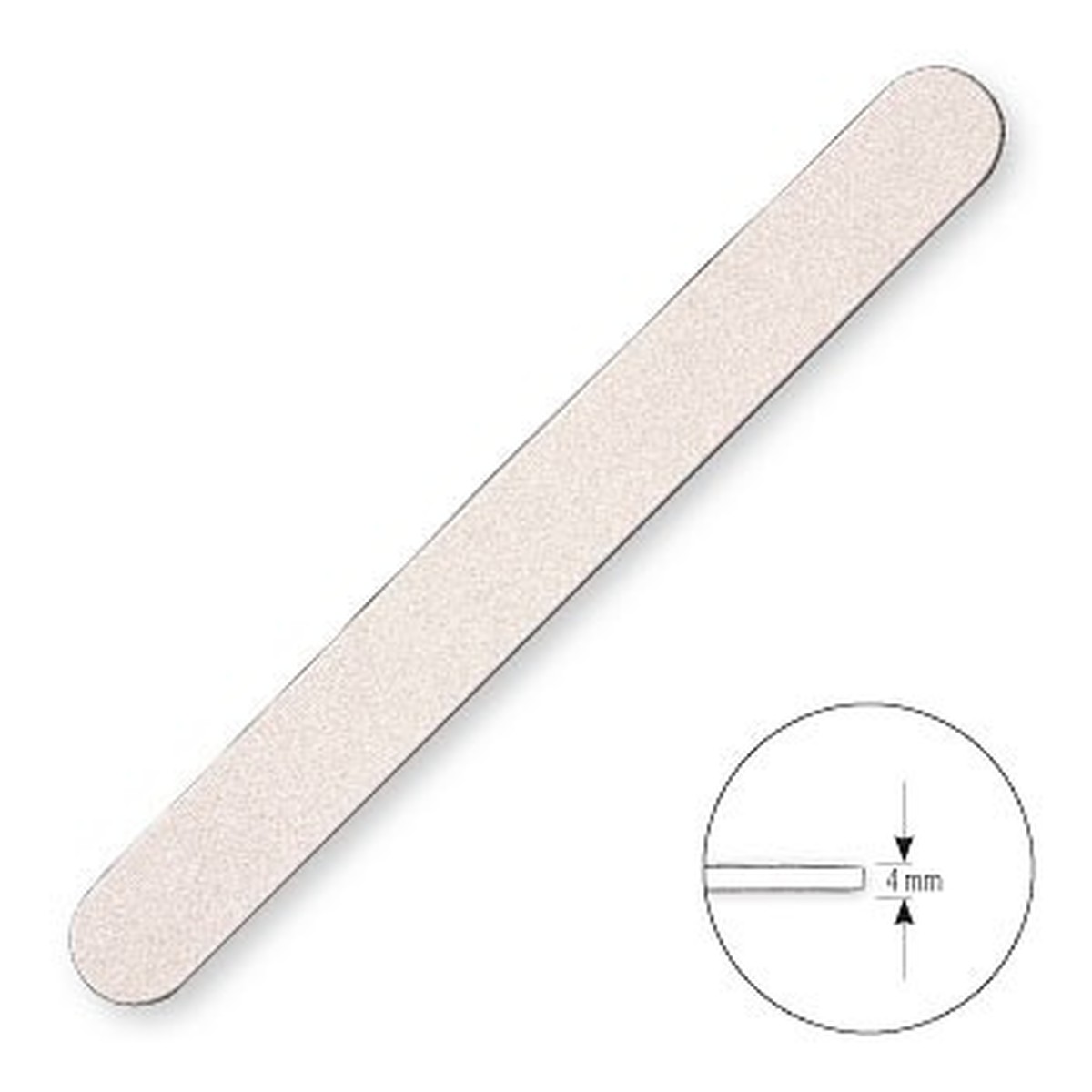 Pilnik Prosty do paznokci White 74608