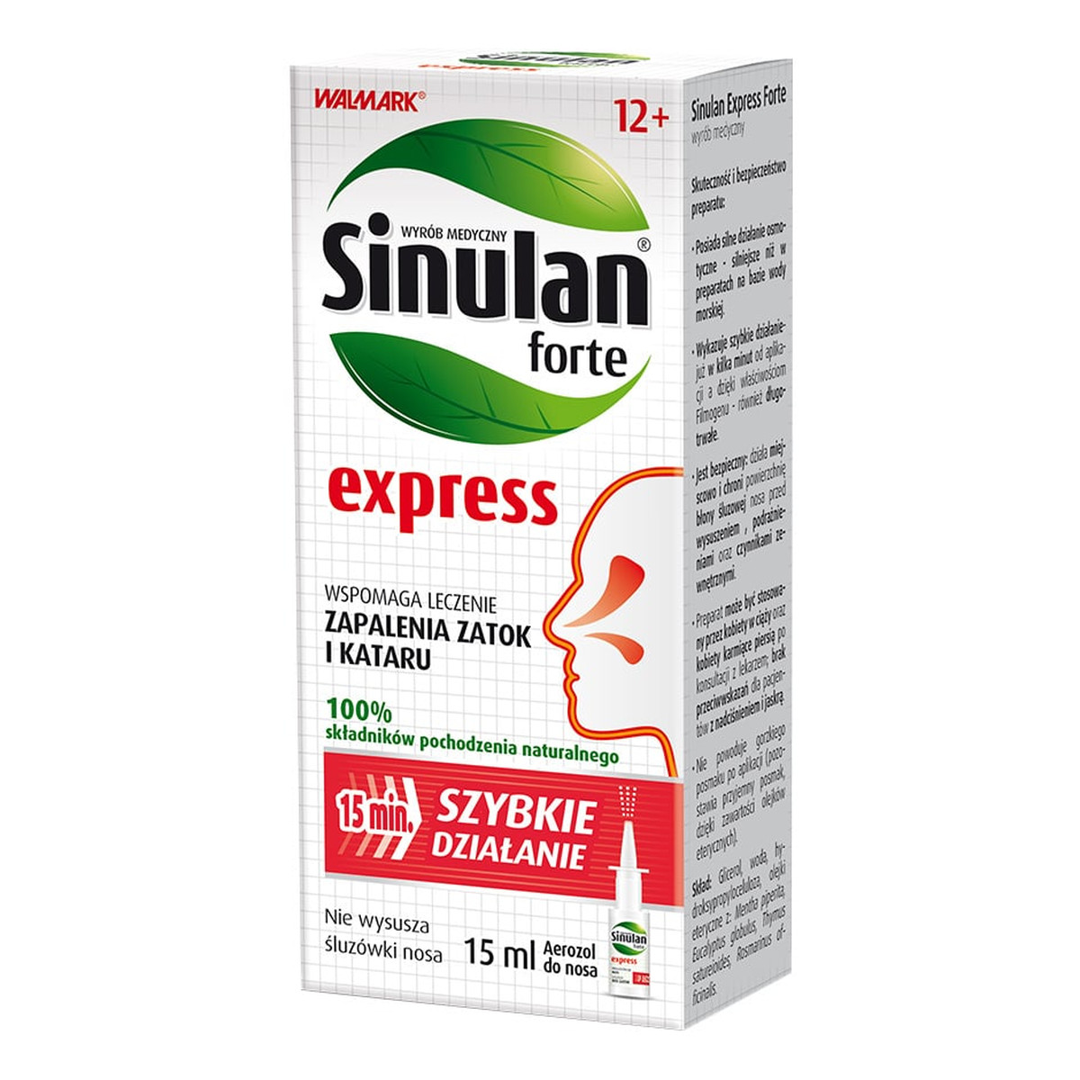 Sinulan Express forte aerozol do nosa 15ml