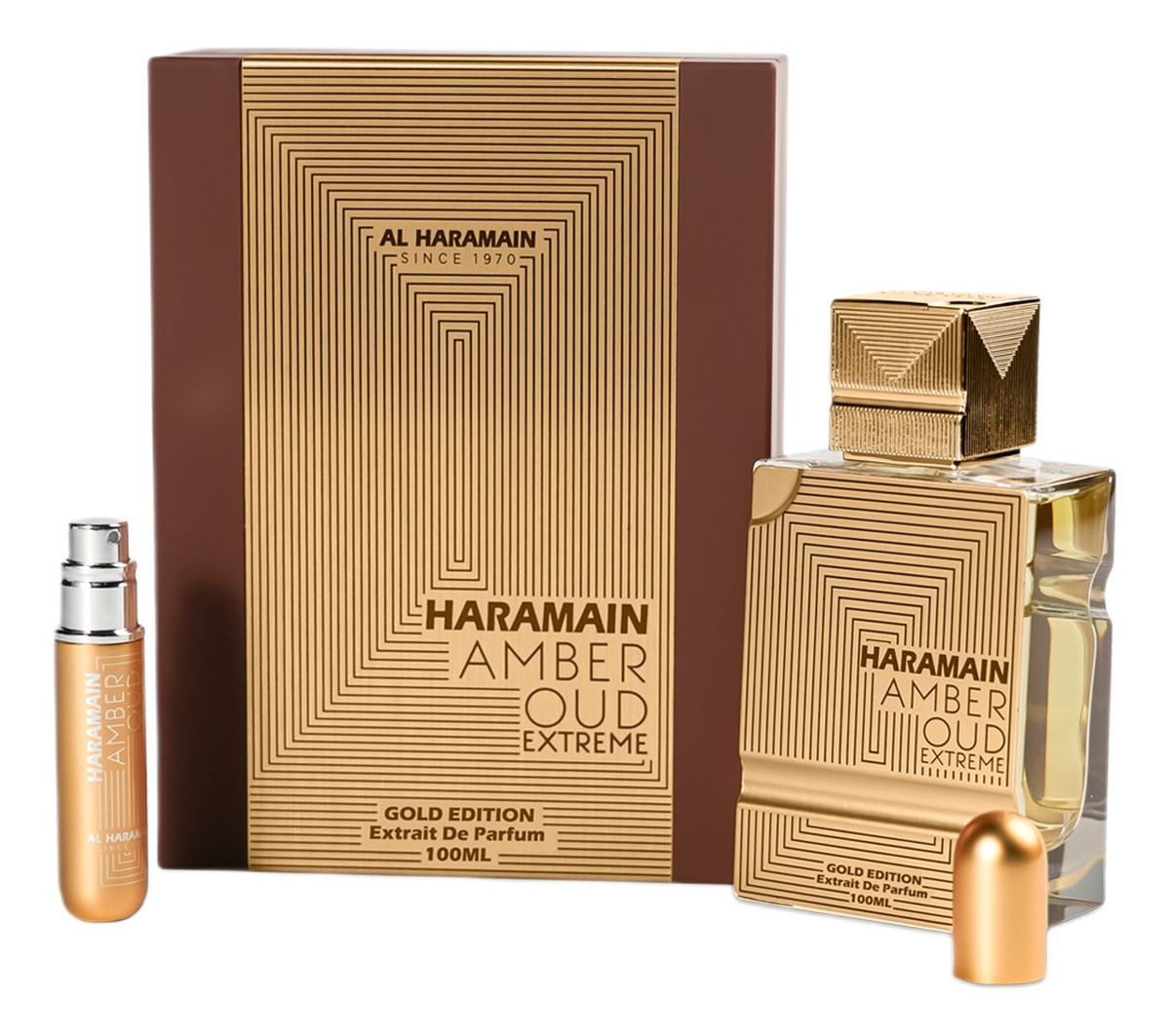 Amber oud gold edition extreme ekstrakt perfum 100ml + atomizer do napełniania 10ml