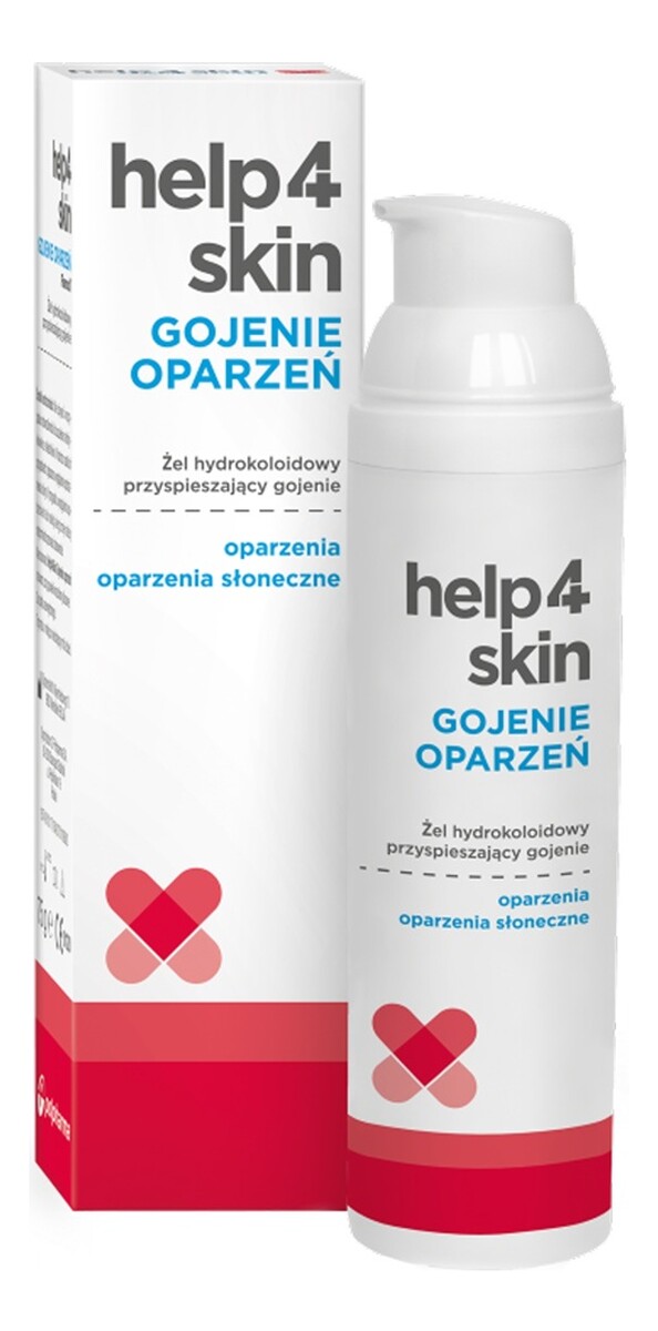 Żel hydrokoloidowy przyspieszający gojenie oparzeń