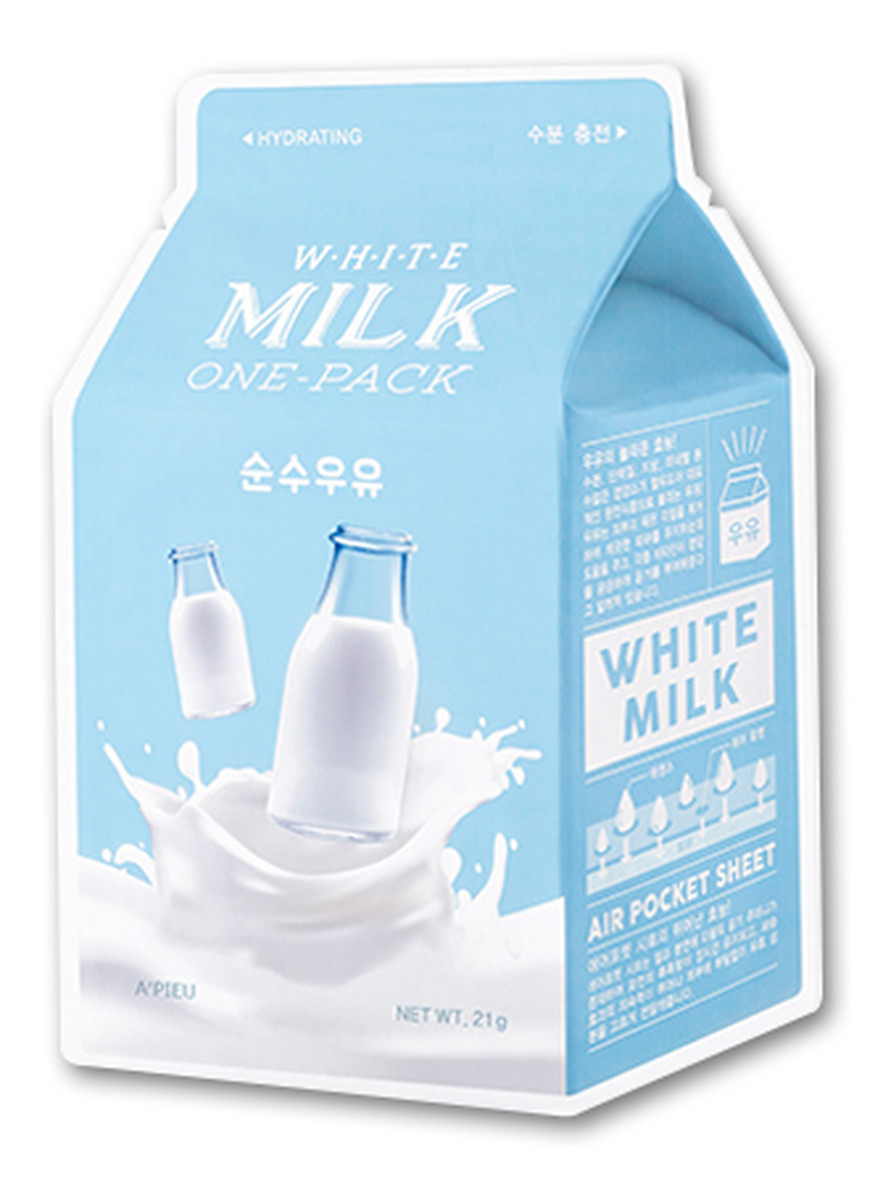 Mleczna nawilżająca maseczka w bawełnianej płachcie White Milk