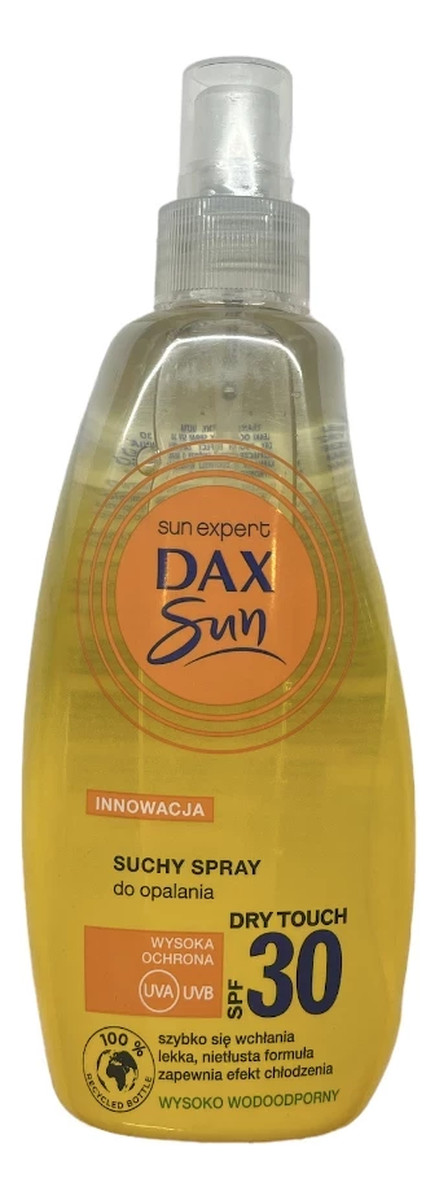 SPF30 suchy spray do opalania