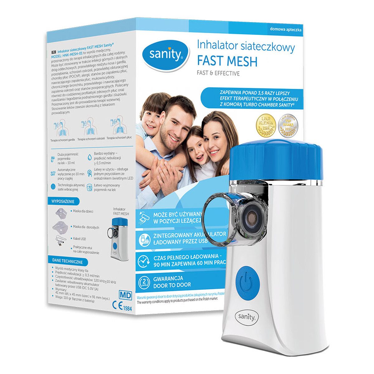 Sanity Fast mesh inhalator siateczkowy hnk-mesh-01