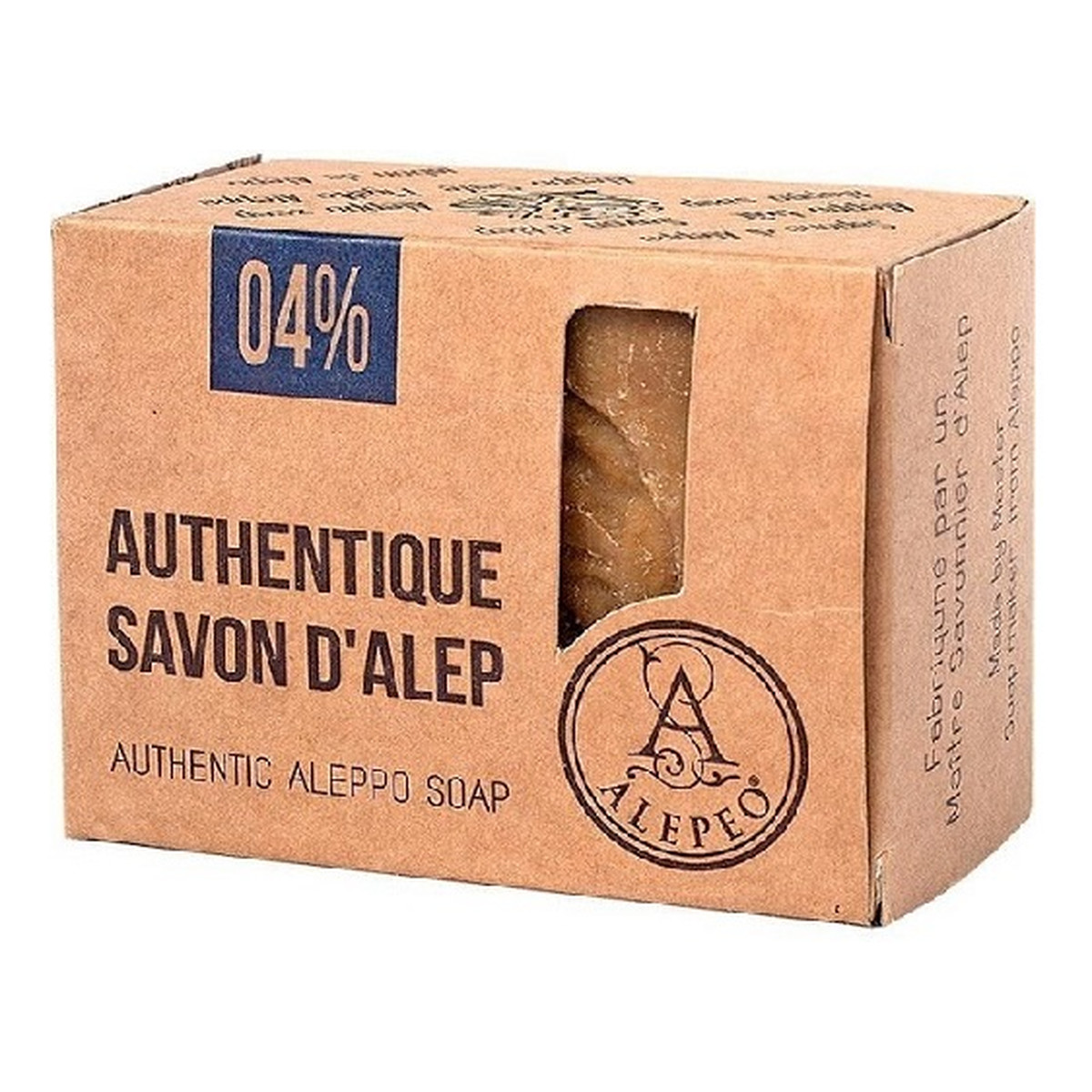 Alepeo Authentic Aleppo Soap 4% Naturalne mydło w kostce 200g