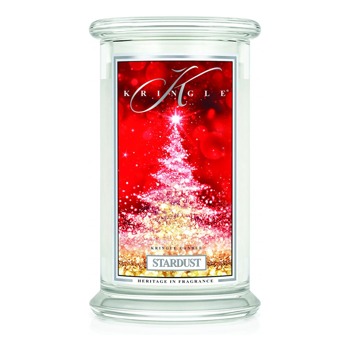 Kringle Candle Duża świeca zapachowa z dwoma knotami stardust 623g