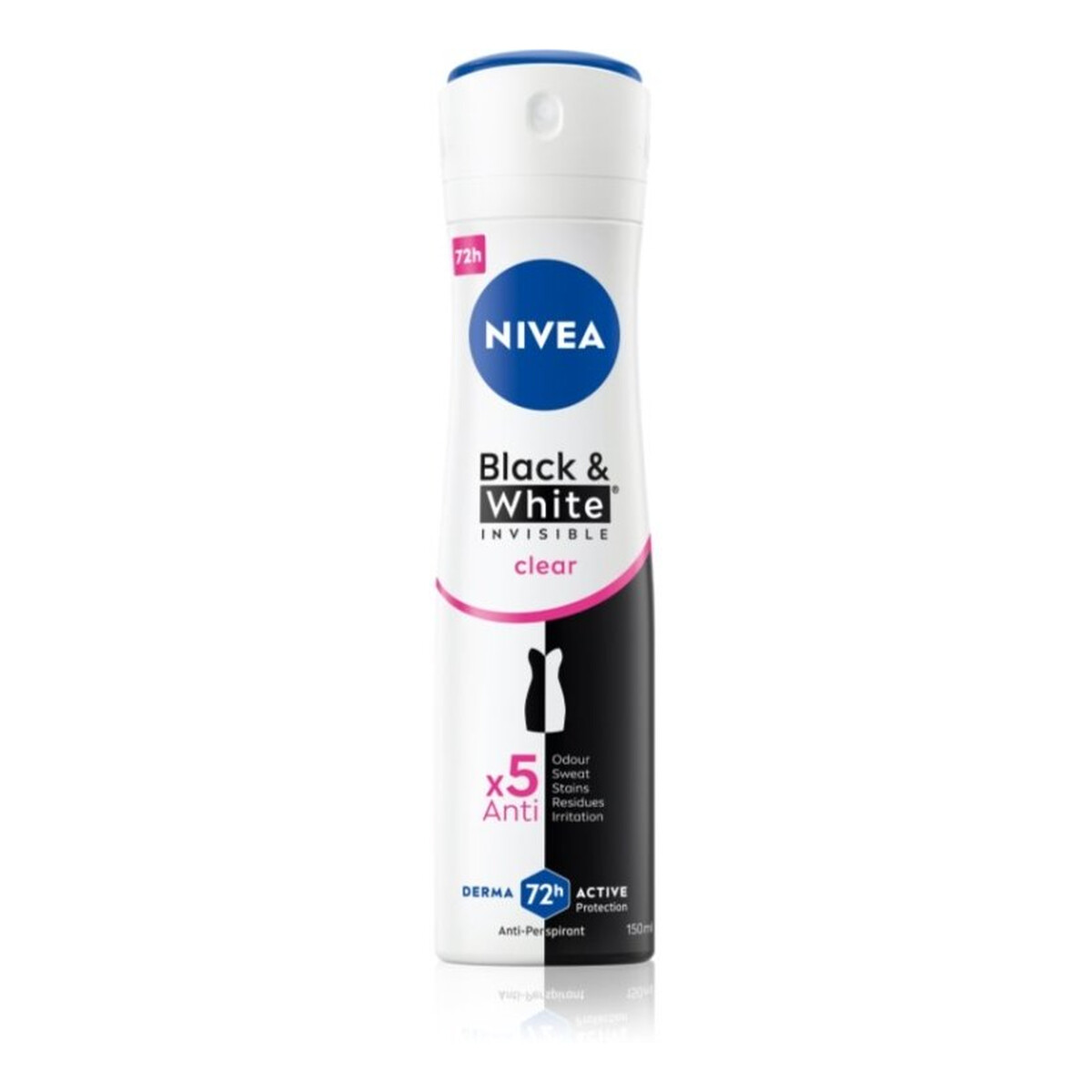 Nivea Invisible Clear 48 antyperspirant w sprayu dla kobiet 150ml