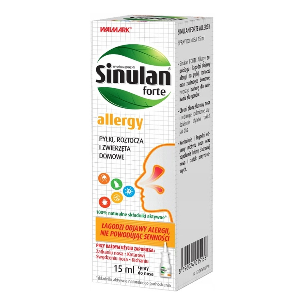 Sinulan Forte Allergy Spray do nosa 15ml