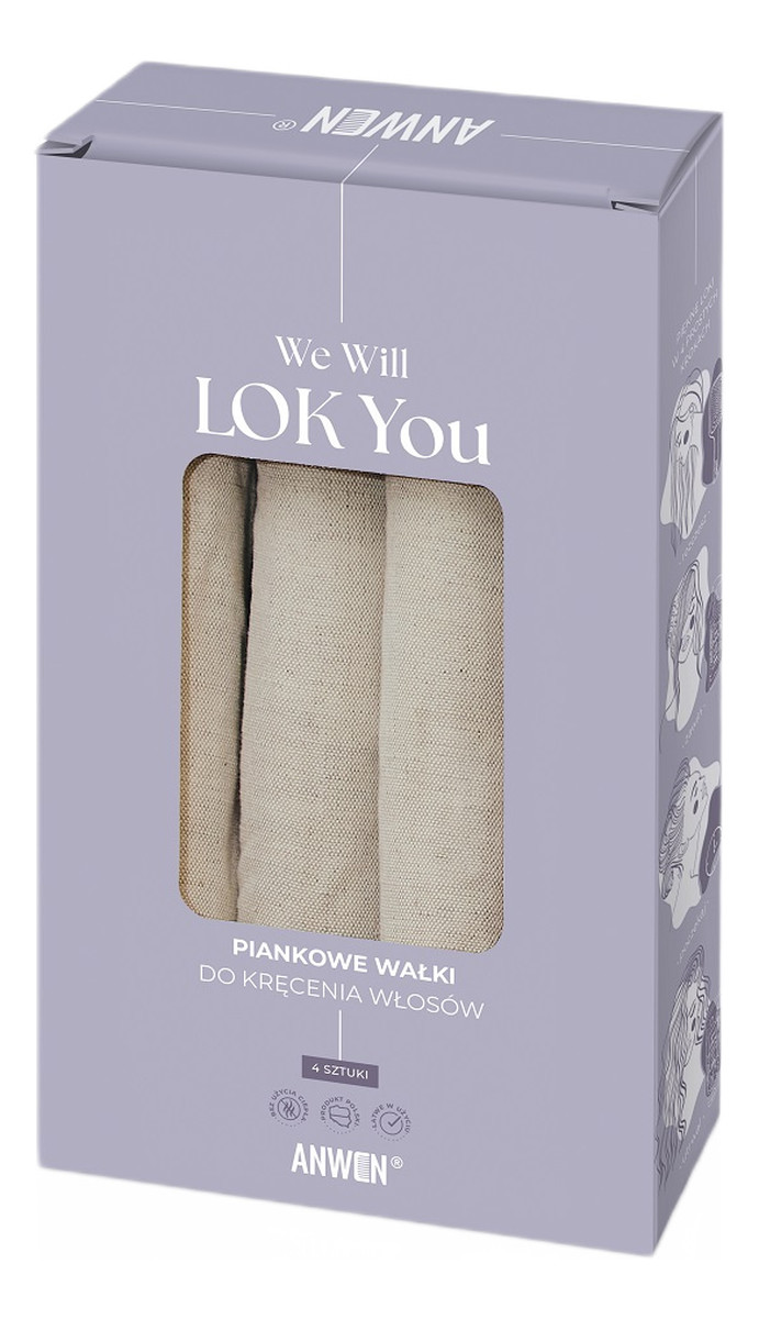 We will lok you piankowe wałki do kręcenia włosów 4szt