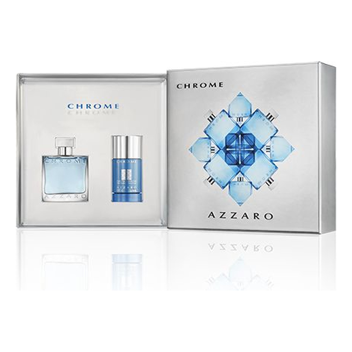 Azzaro Chrome Zestaw woda toaletowa + Deostick 75ml
