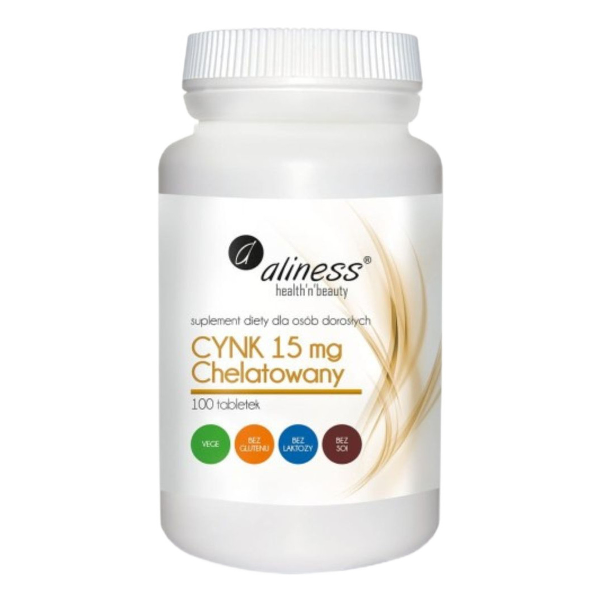 Aliness Cynk chelatowany 15mg suplement diety 100 tabletek