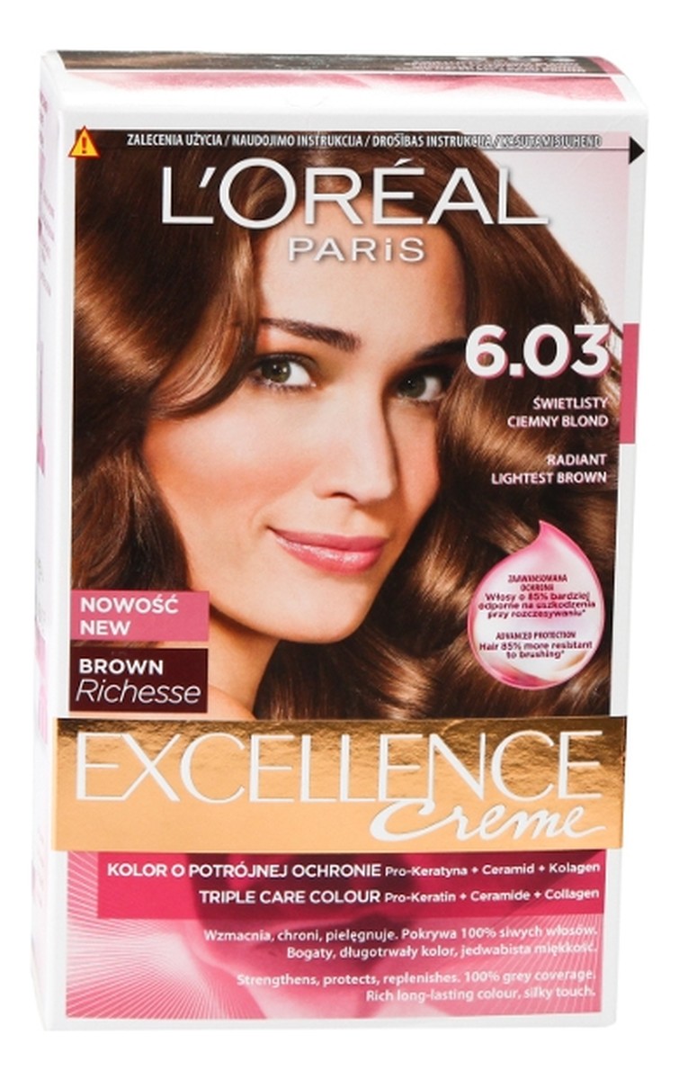 Farba Świetlisty Ciemny Blond (6.03)