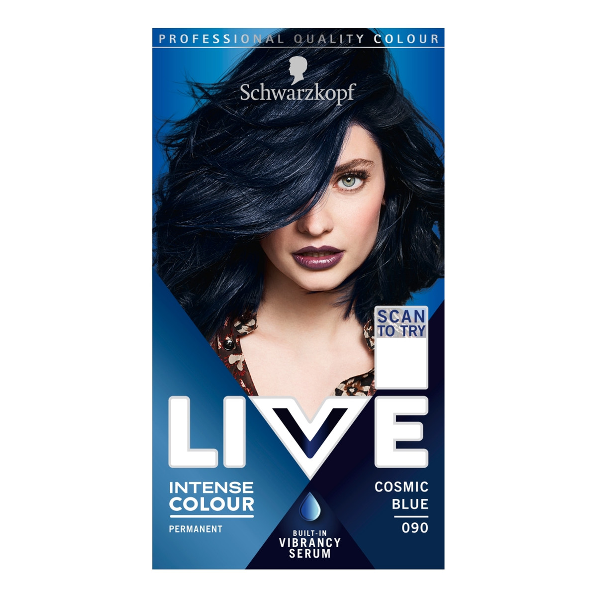 Schwarzkopf Live intense colour farba do włosów 090 cosmic blue