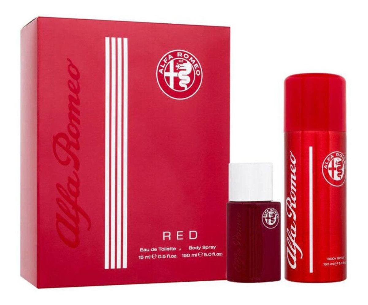 zestaw woda toaletowa spray 15ml + perfumowany spray do ciała 150ml