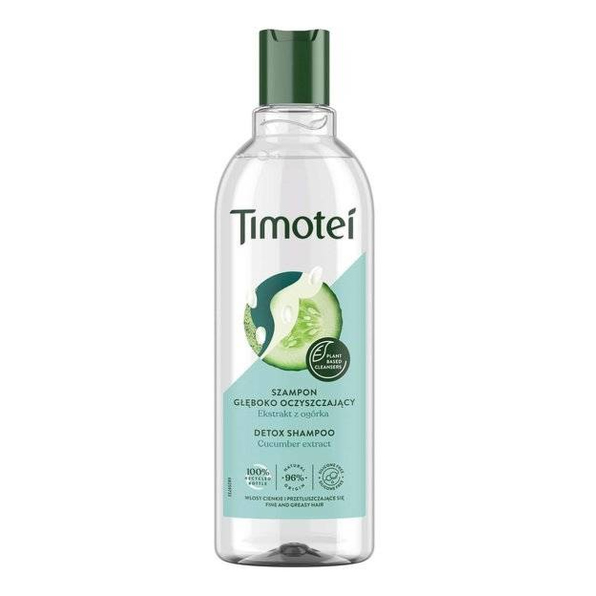 Timotei Detox Szampon Głęboko Oczyszczający Ekstrakt z Ogórka 400ml