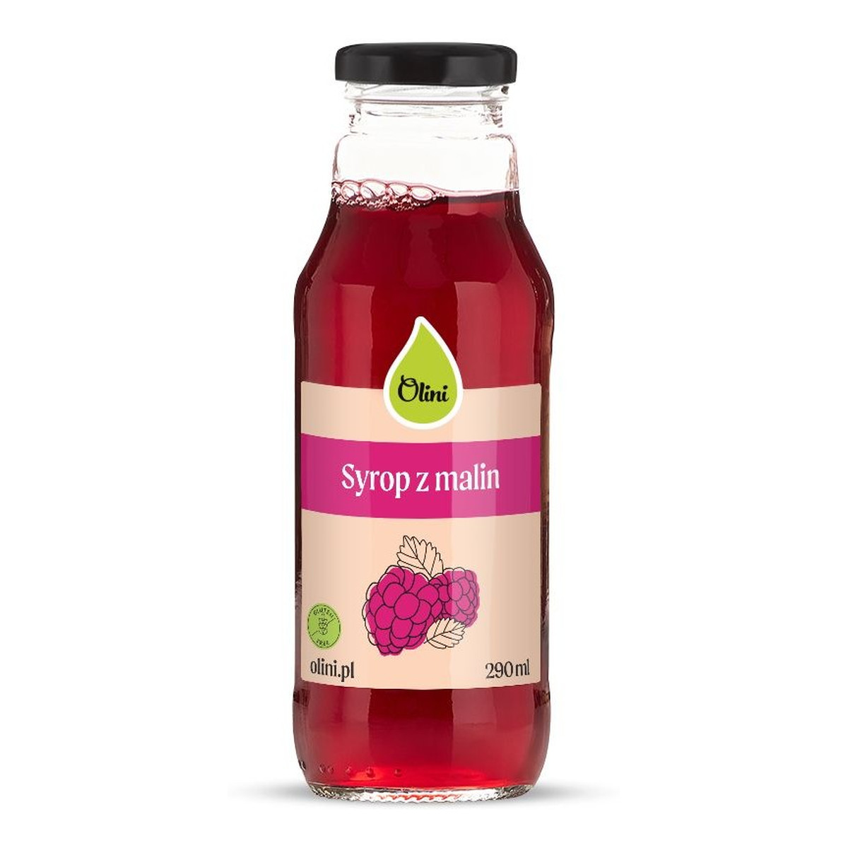 Olini Syrop z malin z polskich owoców 290ml