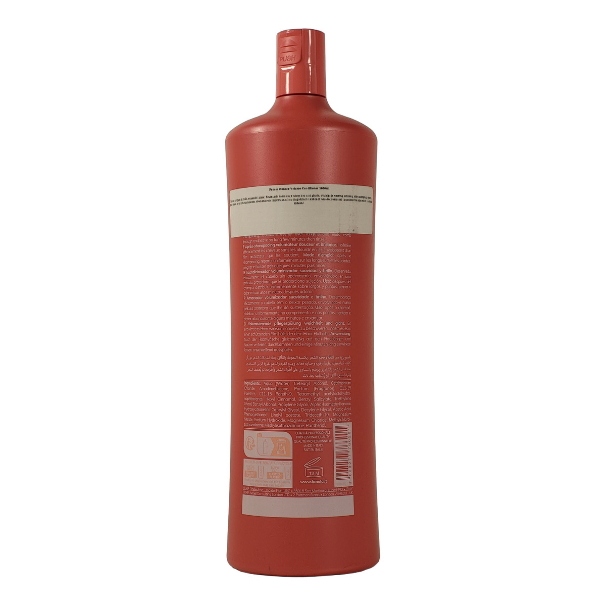Fanola Wonder Volume Extra Care Conditioner Odżywka do Włosów Pozbawionych Objętości 1000ml