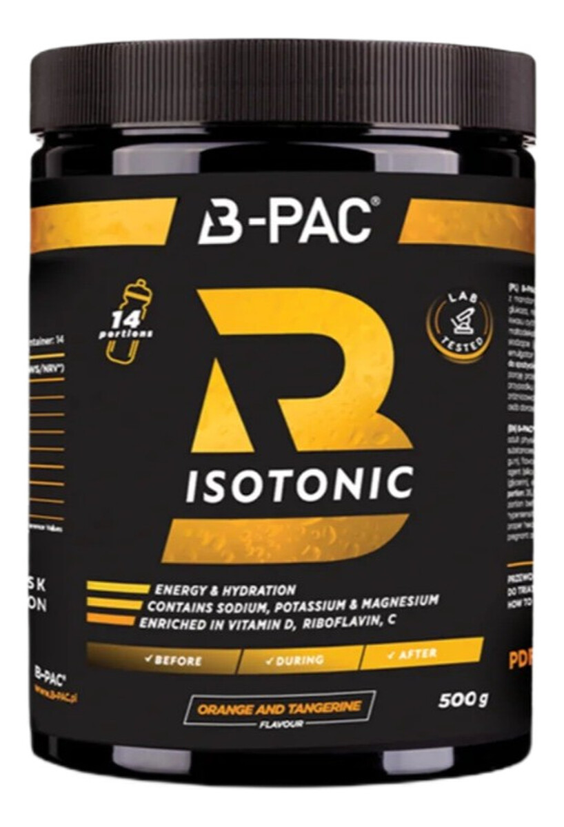 B-pac isotonic suplement diety w formie proszku pomarańcza mandarynka