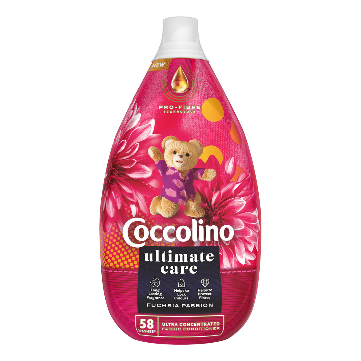 Coccolino Ultimate care fuchsia passion płyn do płukania z technologią chroniącą tkaniny 870ml
