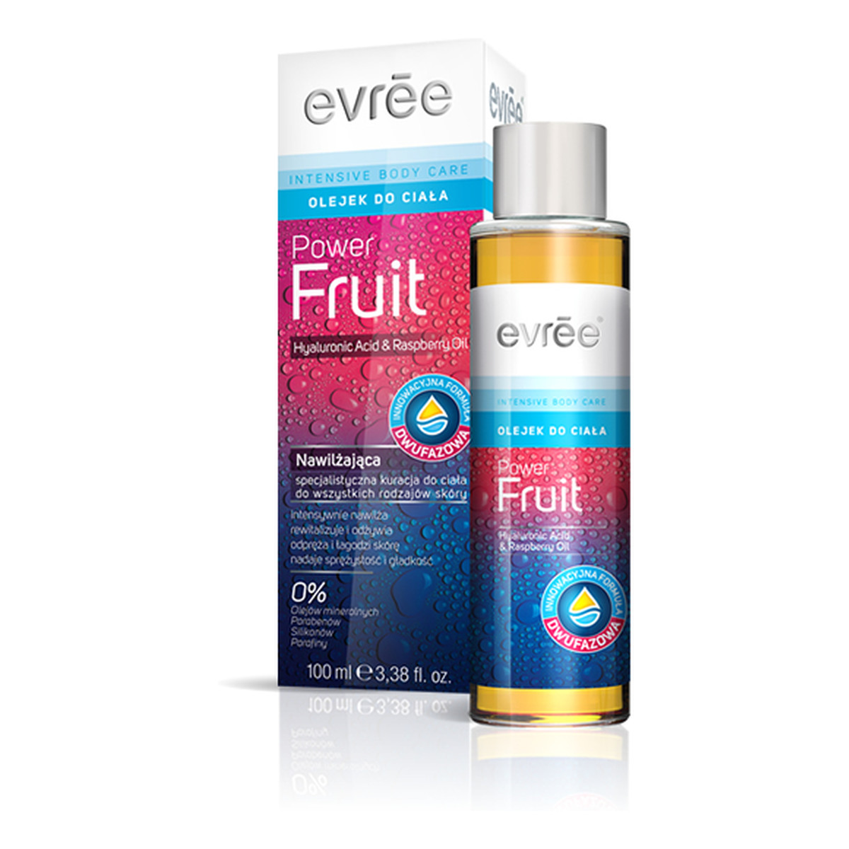 Evree Intensive Body Care Power Fruit Olejek Do Ciała Nawilżająca Specjalistyczna Kuracja Do Ciała 100ml