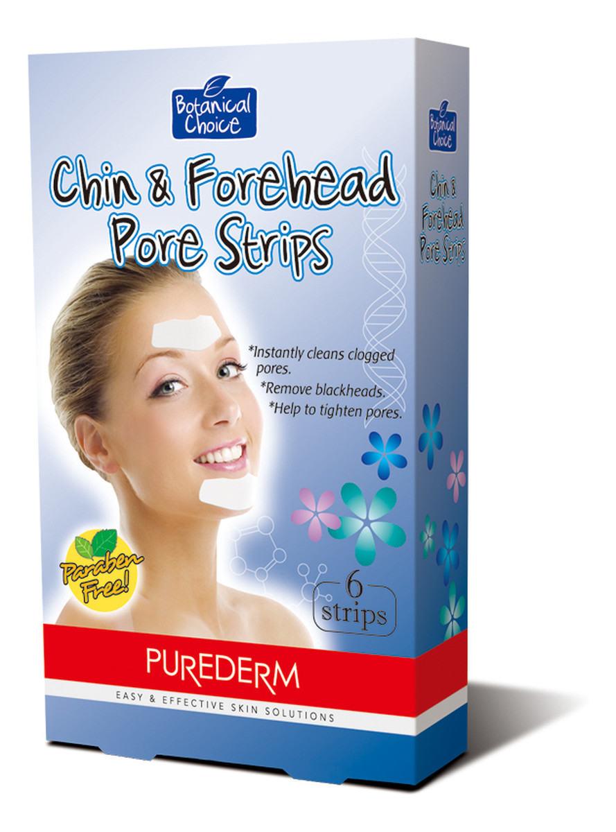 Chin & Forehead Pore Strips plastry na czoło i brodę 6 sztuk