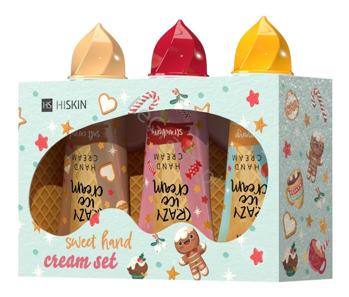 Zestaw krem do rąk trukawka 60ml + krem do rąk słony karmel 60ml + krem do rąk mango 60ml