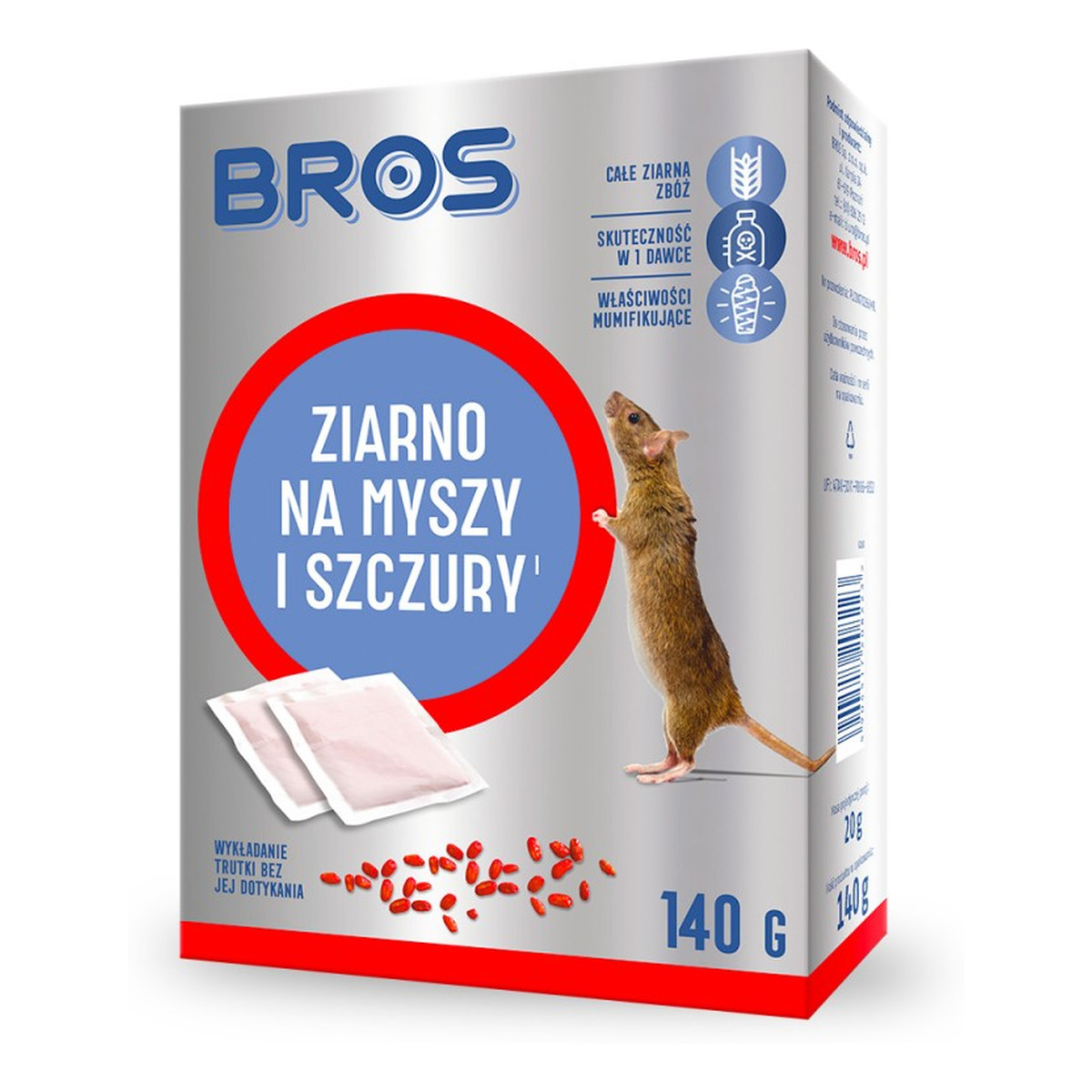 Bros Ziarno na myszy i szczury 140g