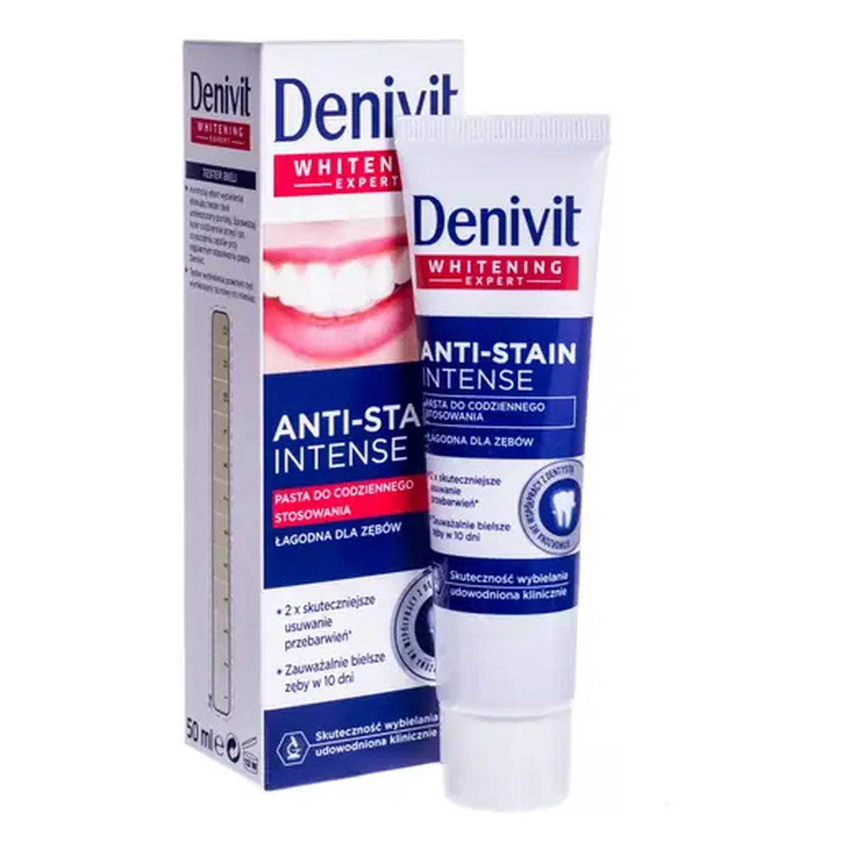 Denivit Whitening Expert Anti-Stain Intense Pasta do codziennego stosowania 50ml