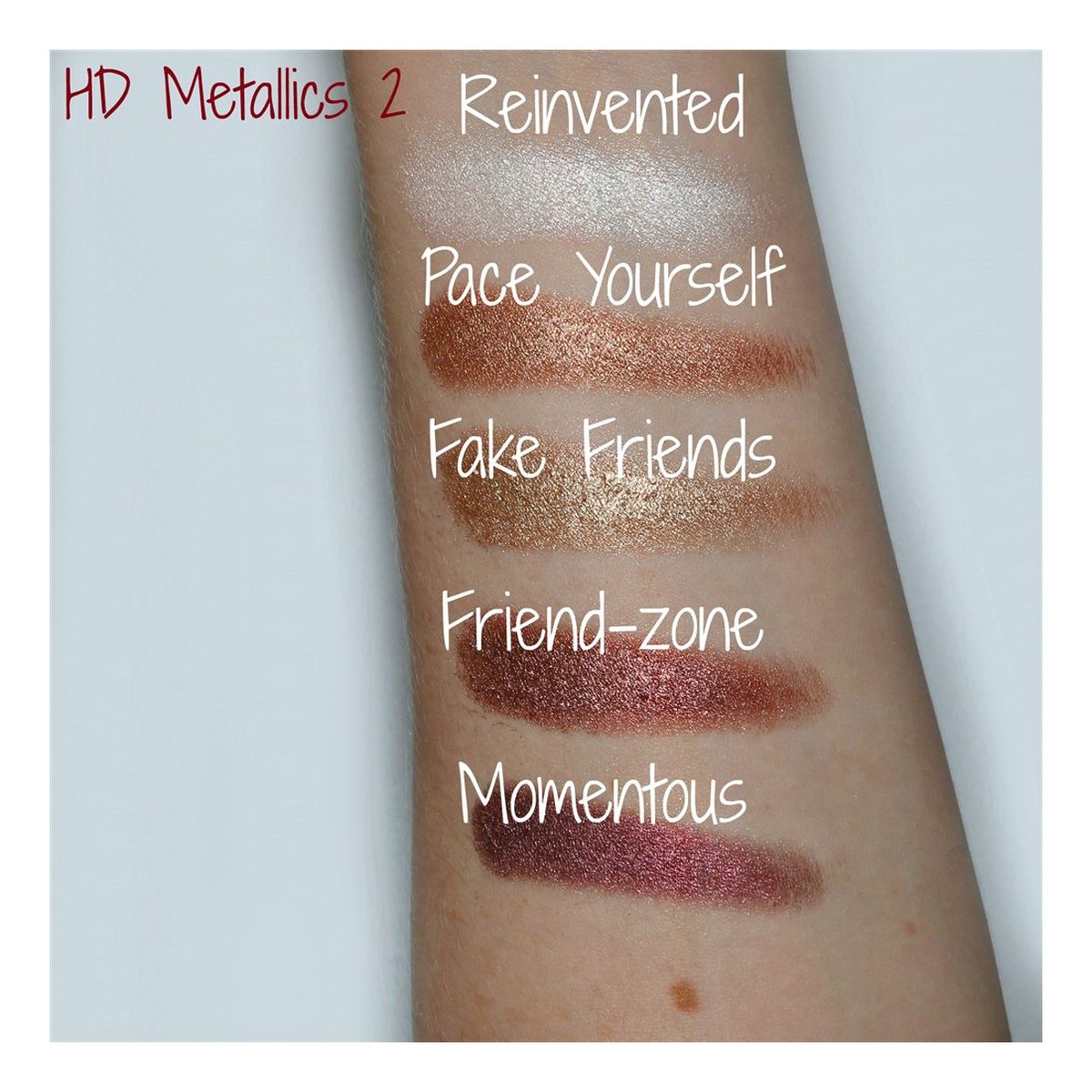 Freedom Makeup Pro Artist HD Eye Foils Zestaw 5 Cieni Do Palety Magnetycznej