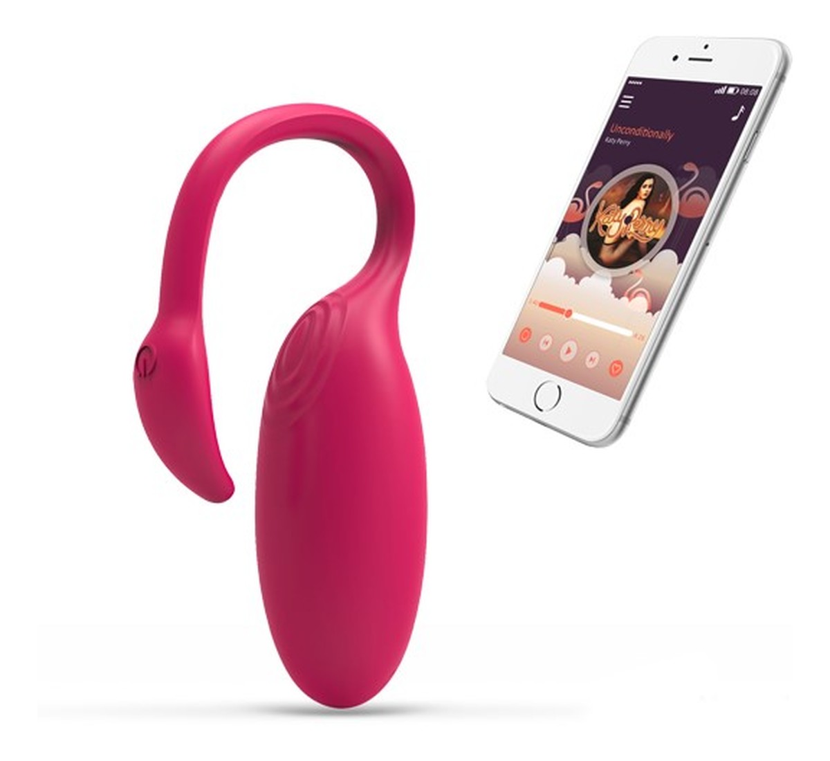 Flamingo wibrator sterowany aplikacją pink