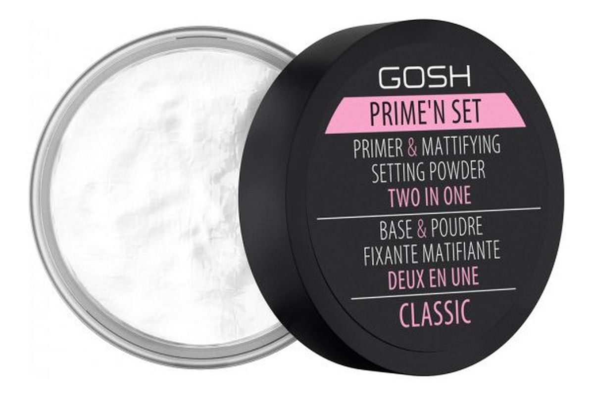 Powder utrwalająco-matujący puder/baza 2w1 Classic