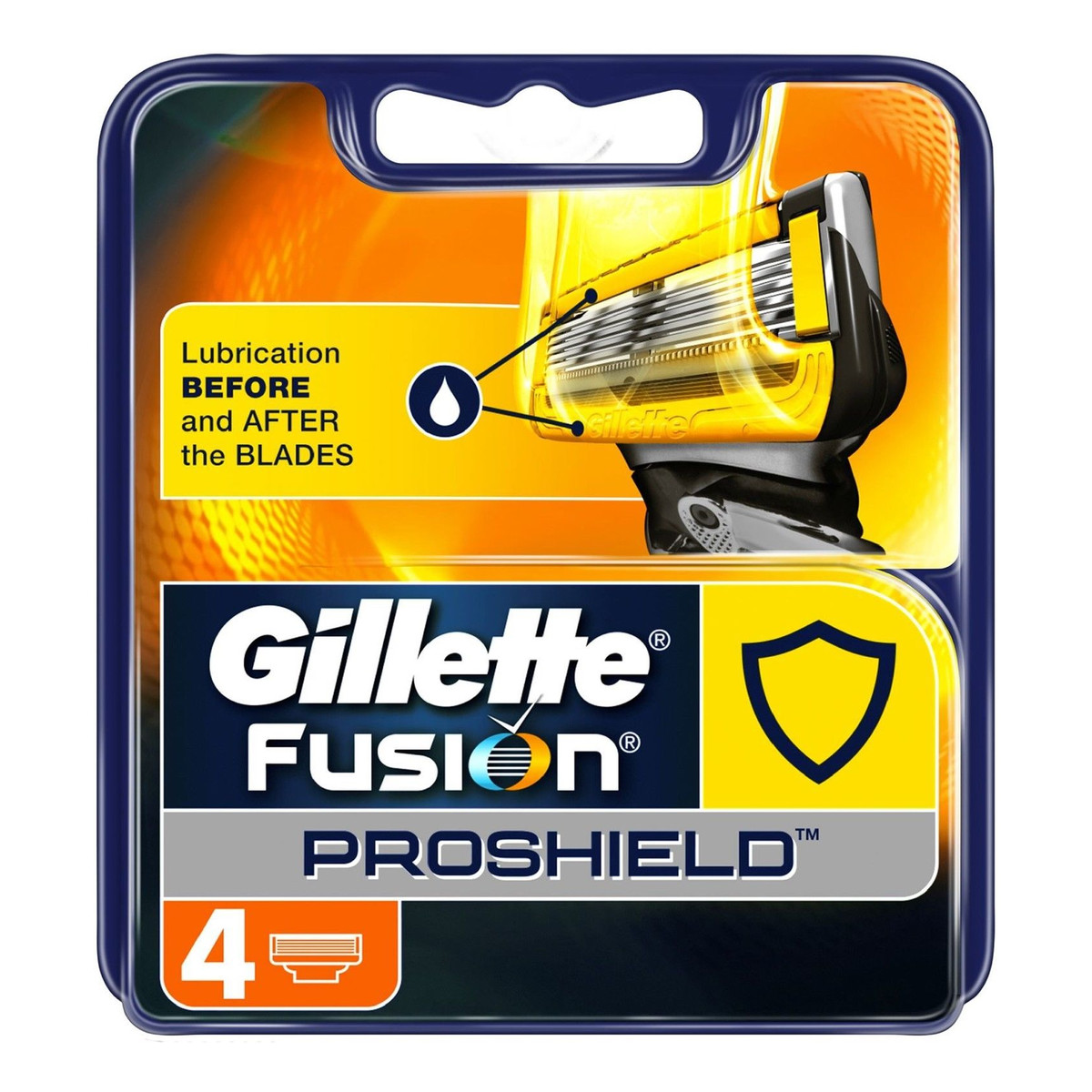 Gillette Fusion Proshield wymienne ostrza do maszynki do golenia 4szt