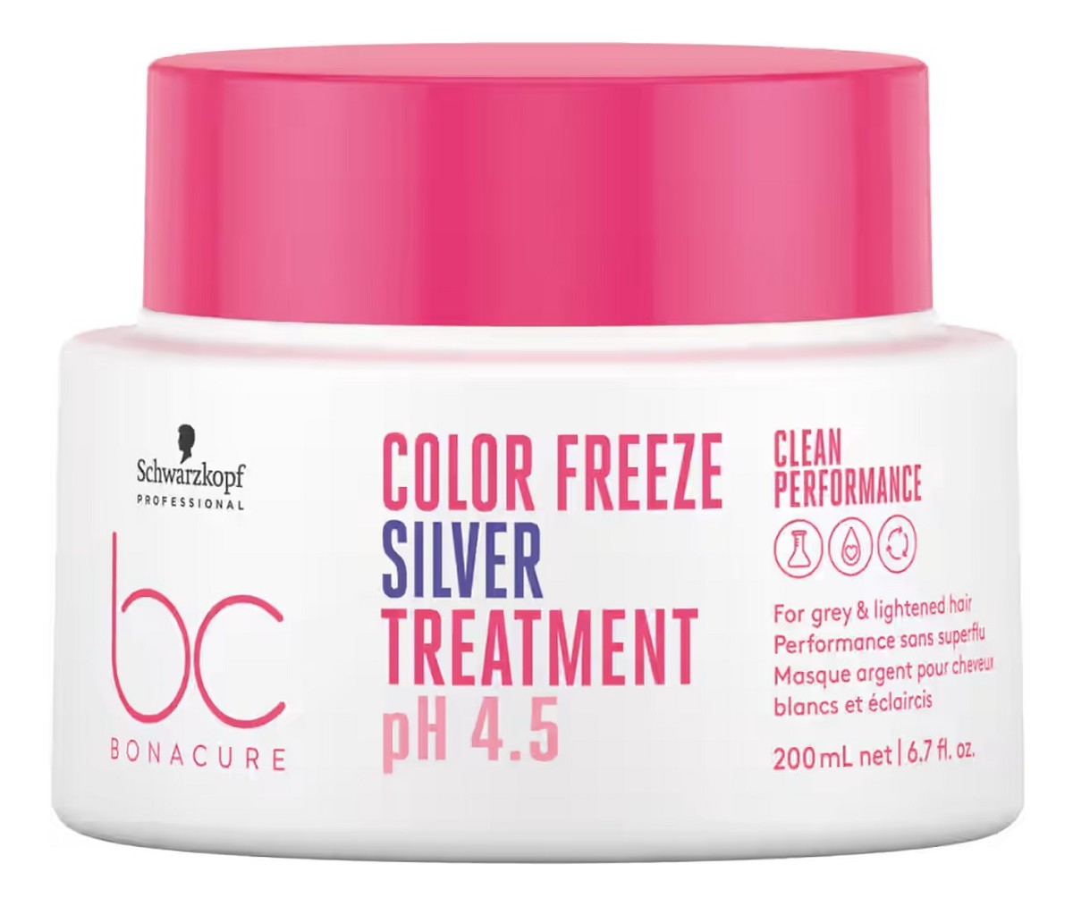 Bc bonacure color freeze silver treatment intensywnie odbudowująca maska do włosów farbowanych