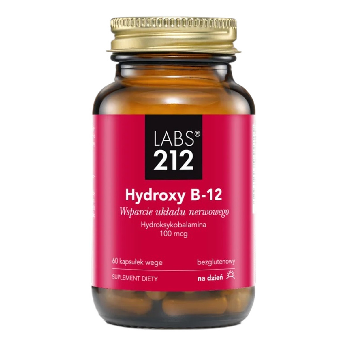 Labs212 Witamina B12 Hydroksykobalamina 100 µg 60 kaps.