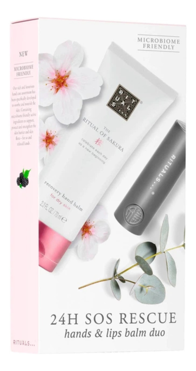 zestaw balsam do rąk 70ml + balsam do ust 4.8g