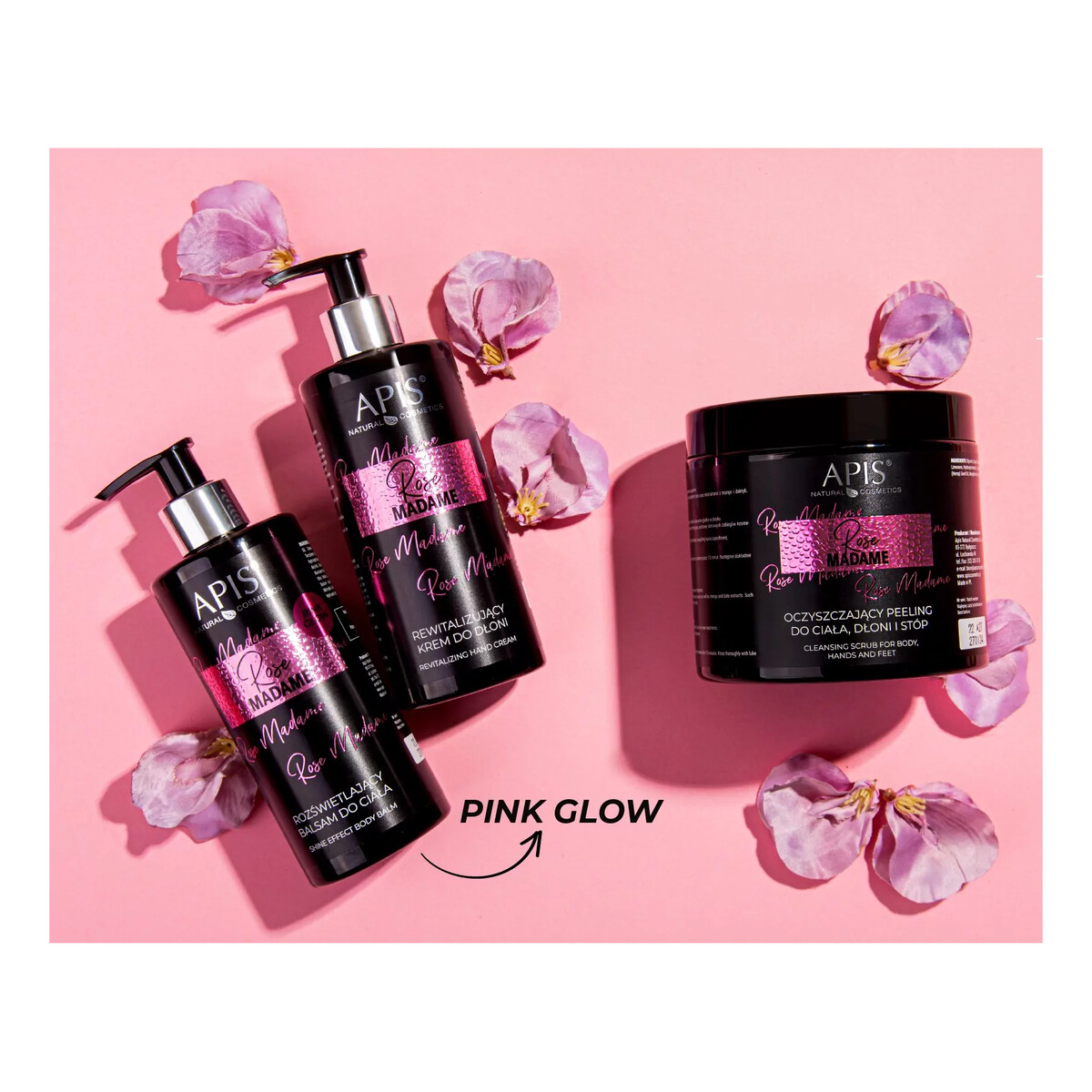 Apis Rose Madame Balsam do ciała rozświetlający 300ml