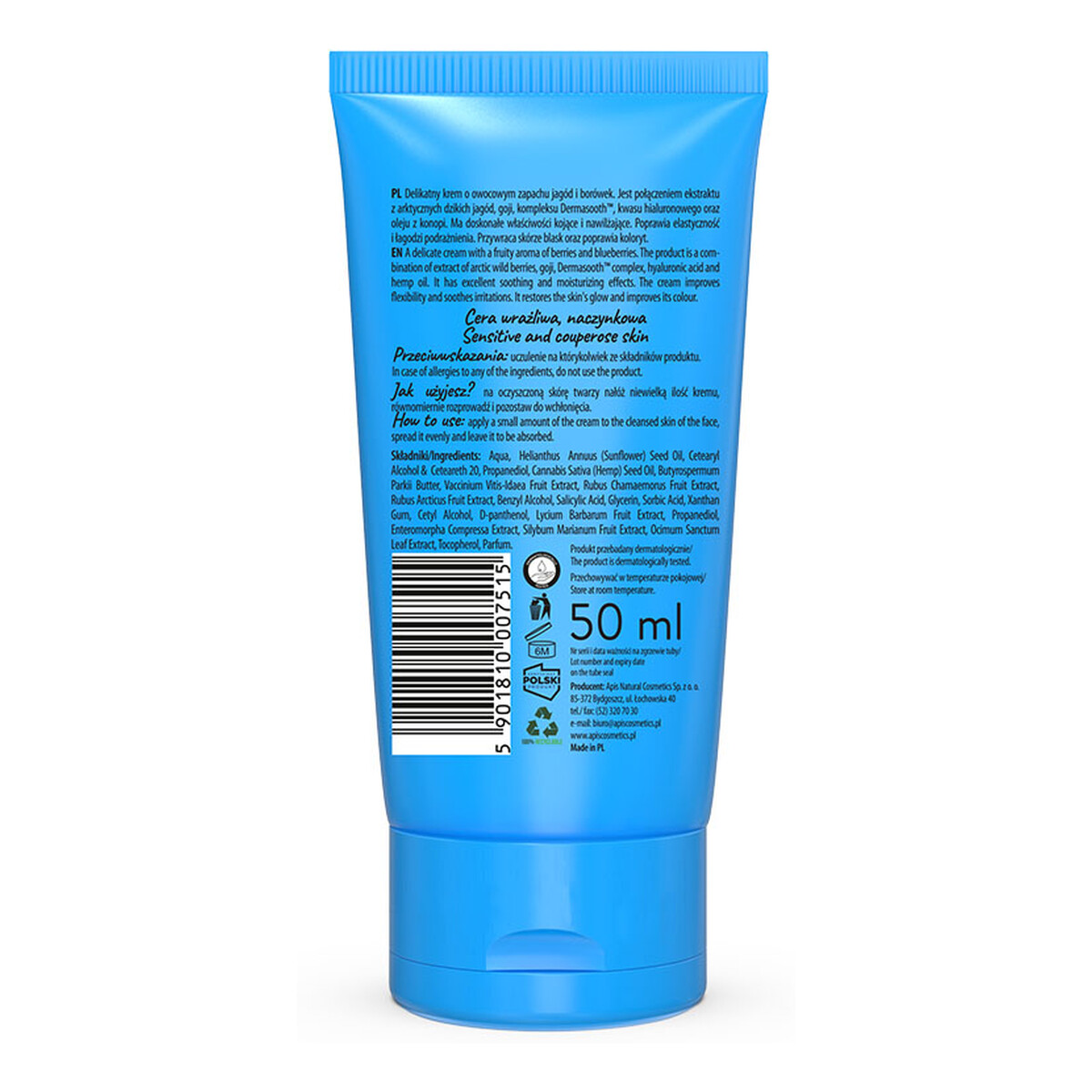 Apis Fruit Shot Krem łagodzący borówka 50ml