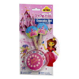 Zestaw do Muffinek Princess 48 szt.