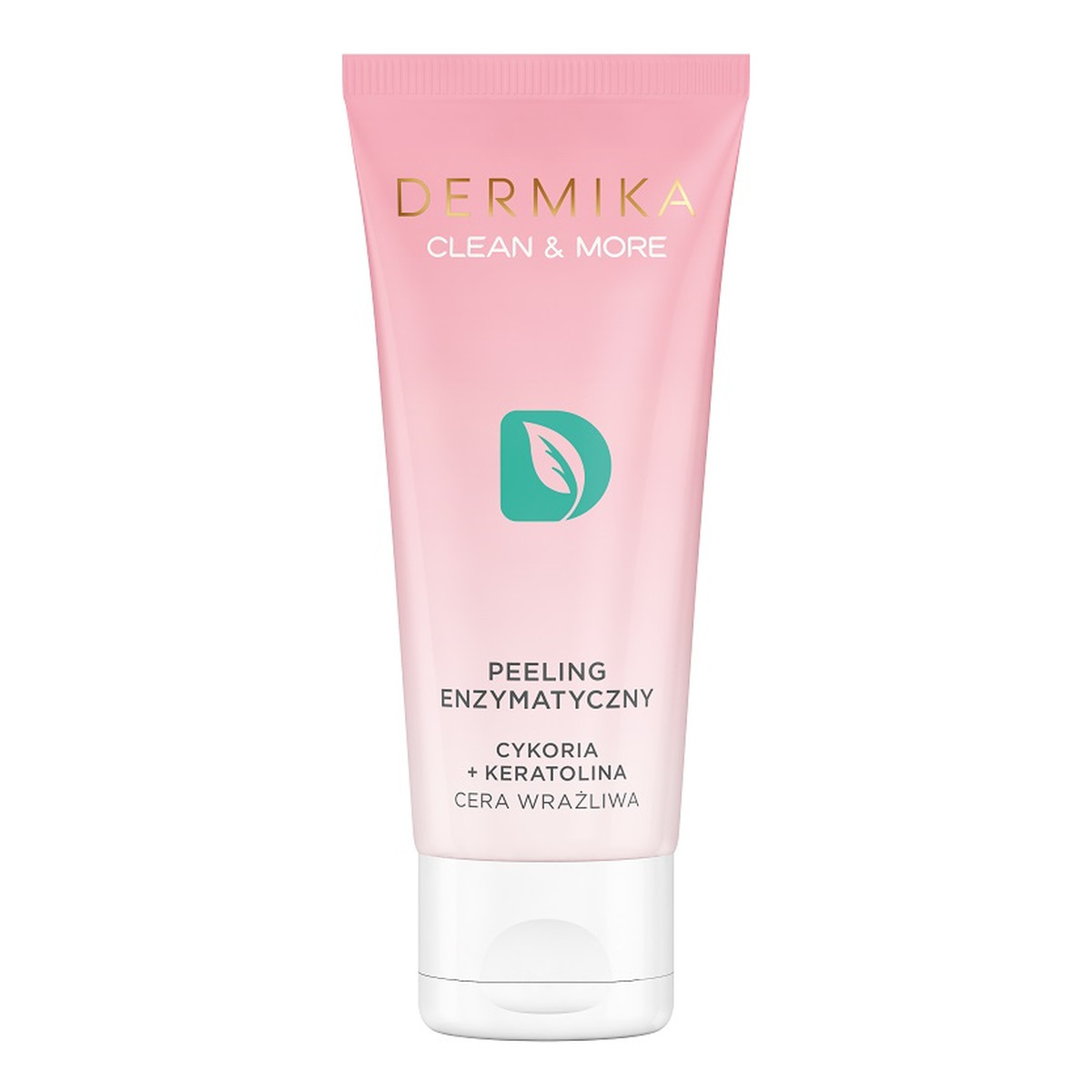 Dermika Clean & More peeling enzymatyczny do cery wrażliwej Cykoria & Keratolina 75ml