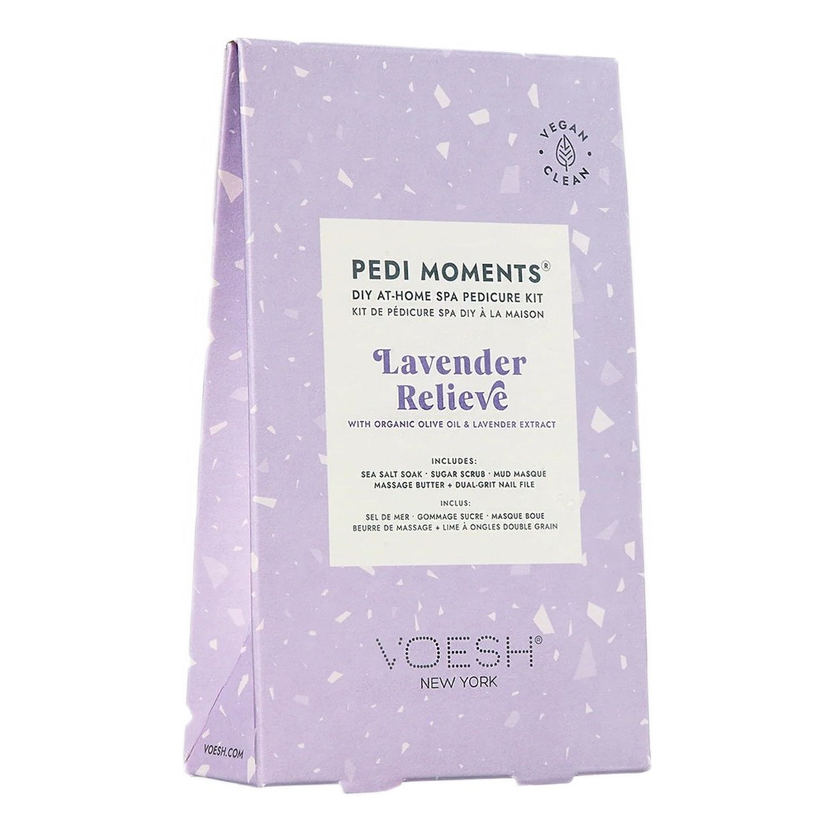 Voesh Pedi Moments Zestaw do 4-etapowego pedicure lavender relieve